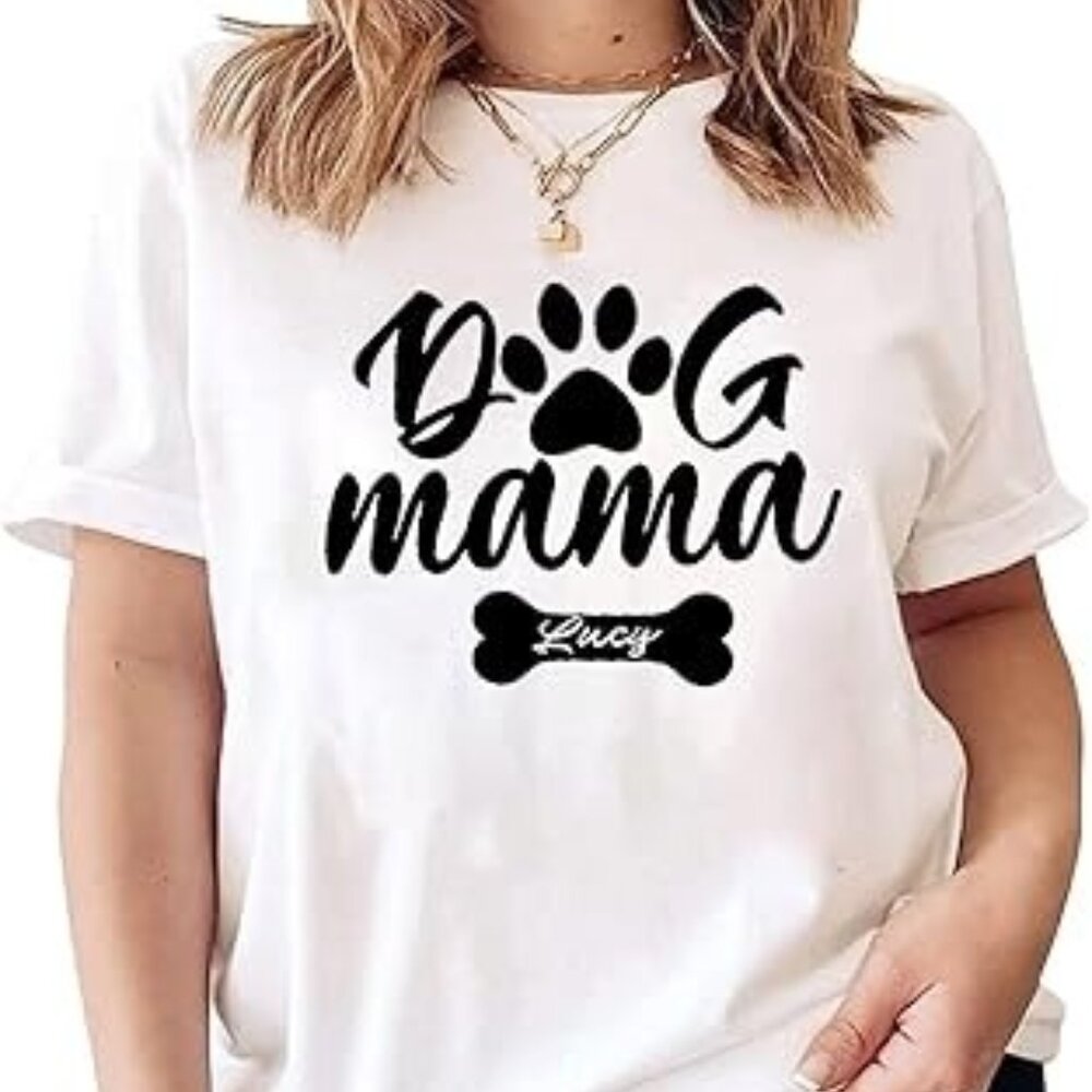 Personalized Dog Mom Shirt, Dog Shirts